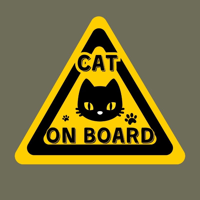 Cat on board - humor