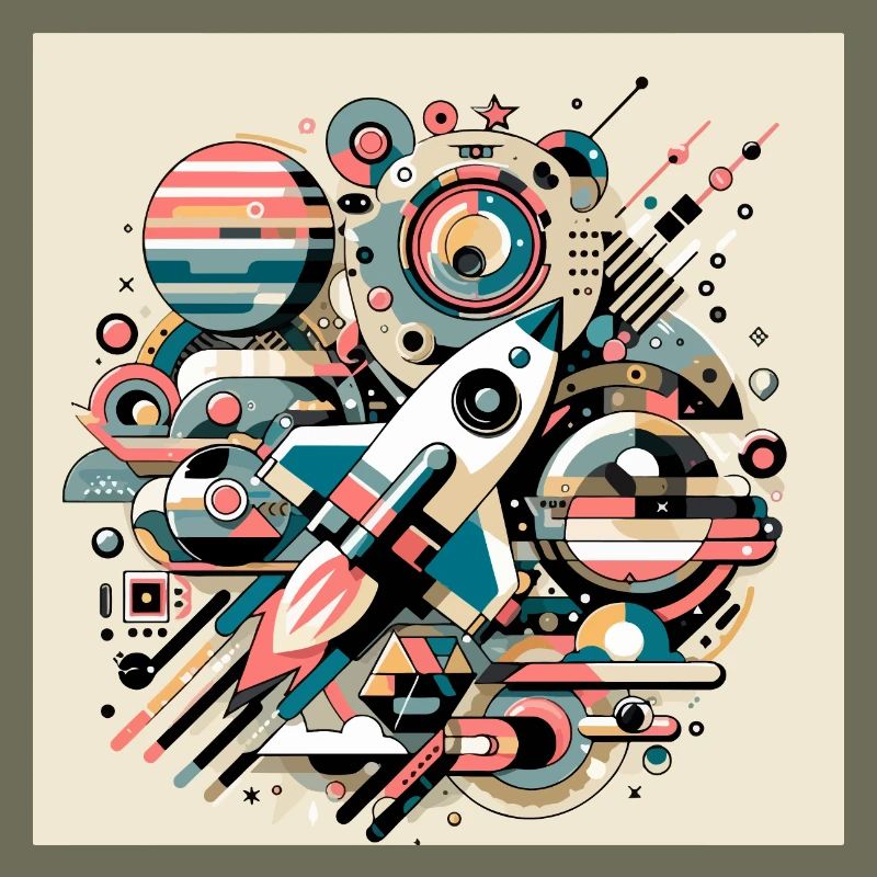 Expédition spatiale colorée