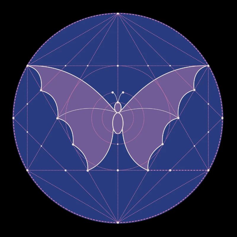 Géométrie sacrée papillon