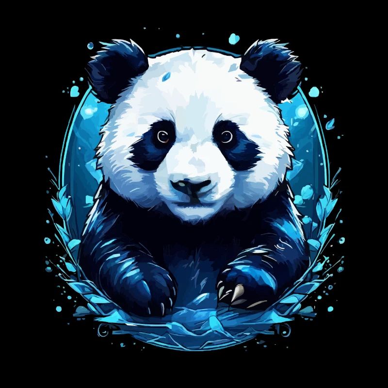 Panda im Wasser