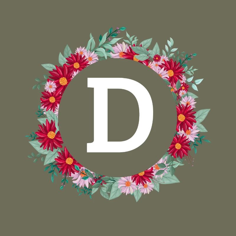 Blumenkrone Buchstabe