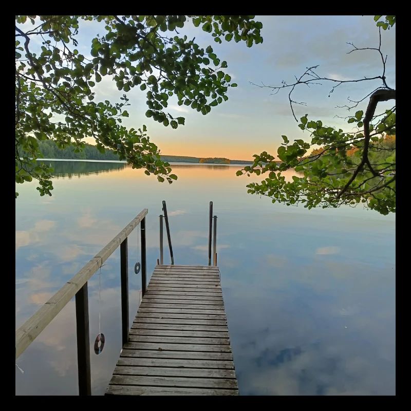 Ferienhaus mit Seeblick vom Pier