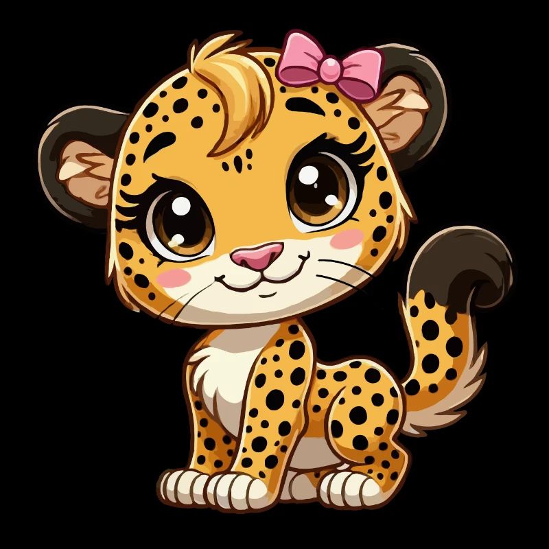 Mädchen Gepard