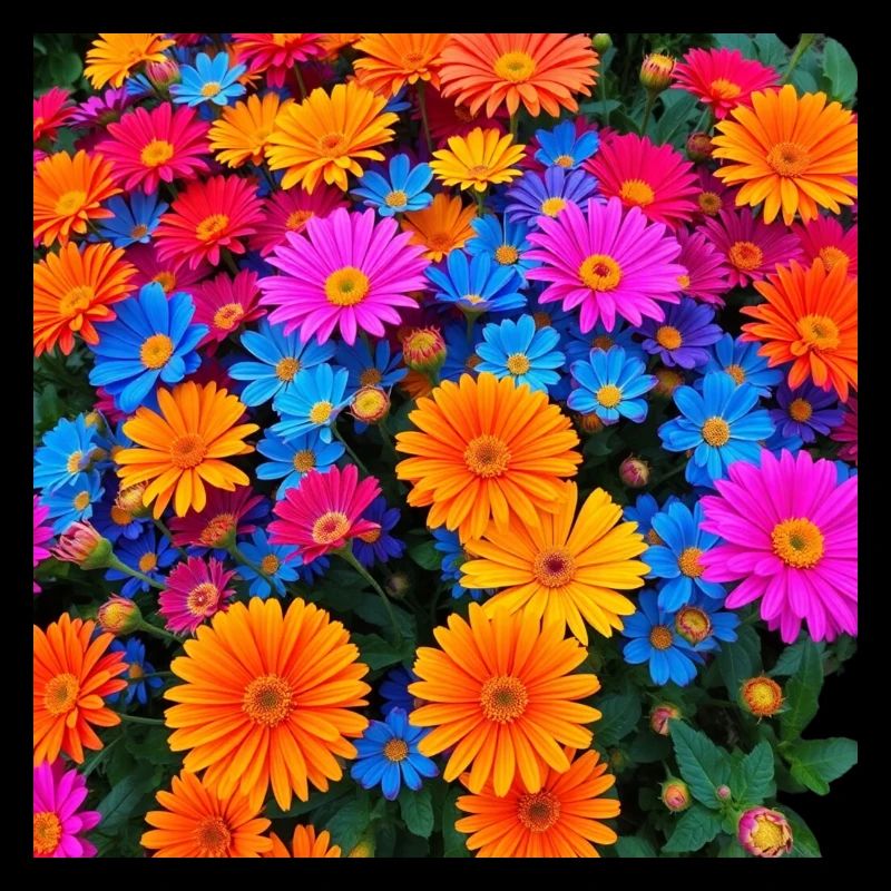 Colourful flower Art