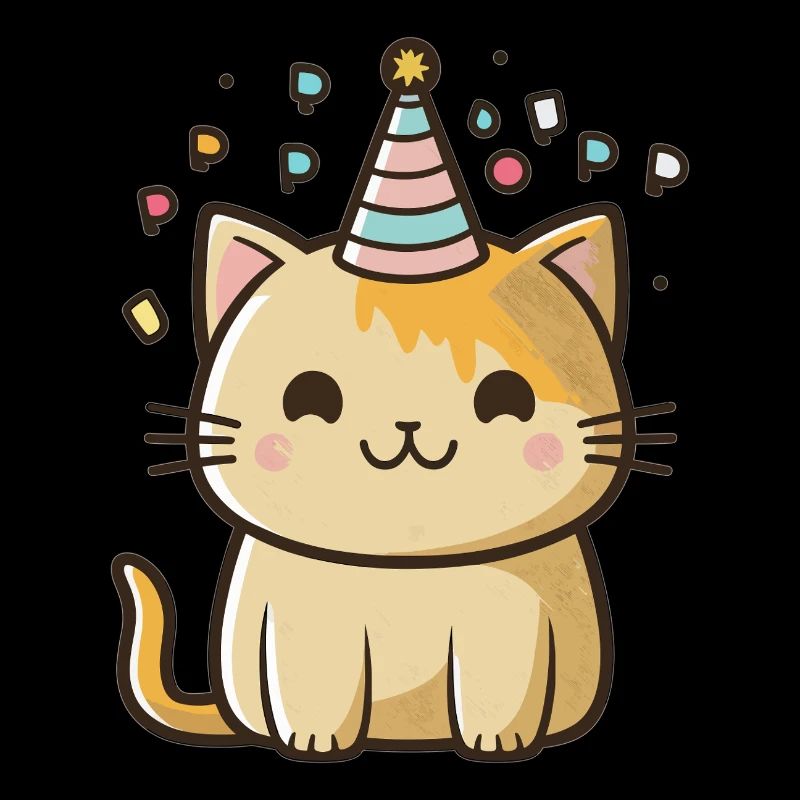 Chaton d’anniversaire mignon