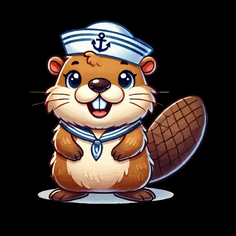 Capitaine de marin castor