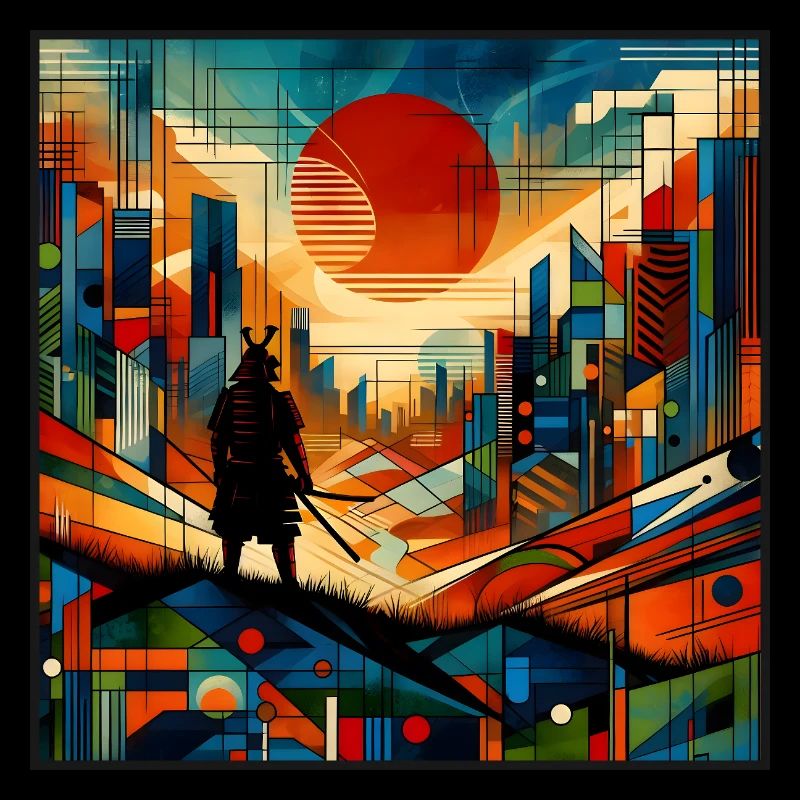 Samurai vor roter Sonne