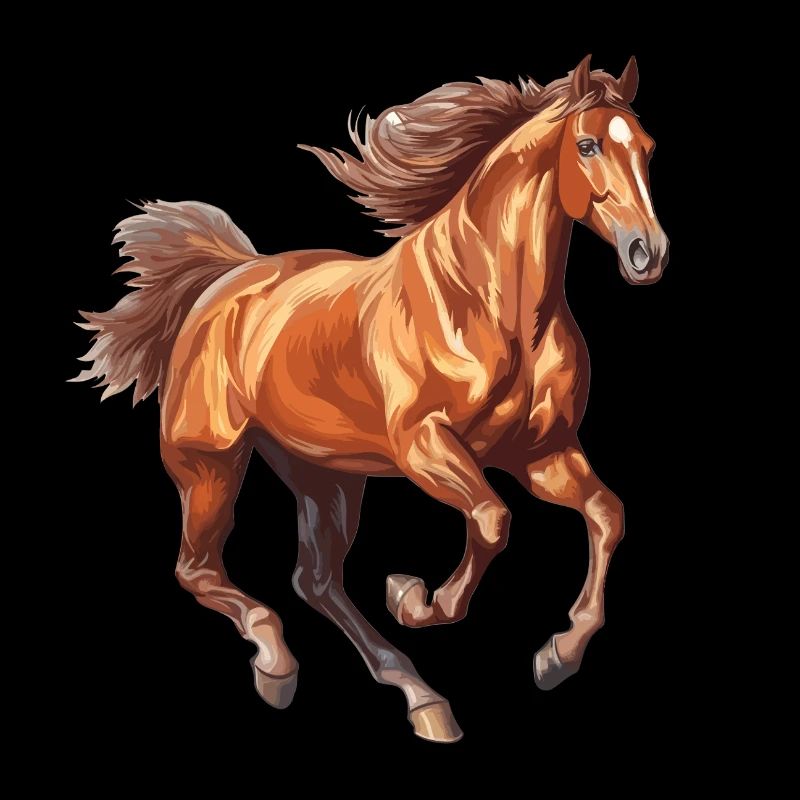 Galoppierendes Pferd