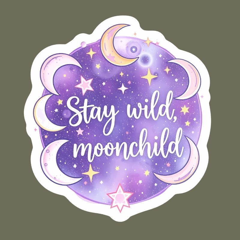 Mystique Moonchild Céleste Boho Astrologie