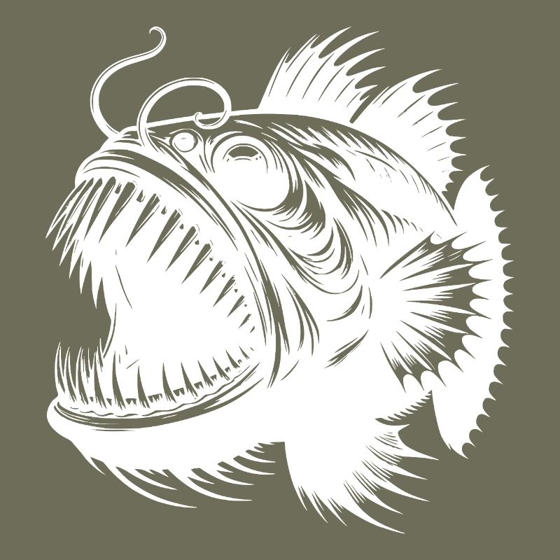 deep-sea fish with sharp teeth