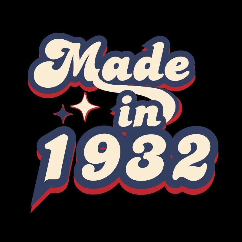 Hergestellt im 1932 Retro
