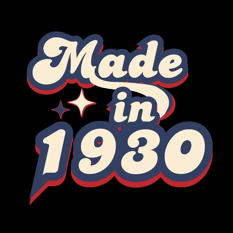 Hergestellt im 1930 Retro