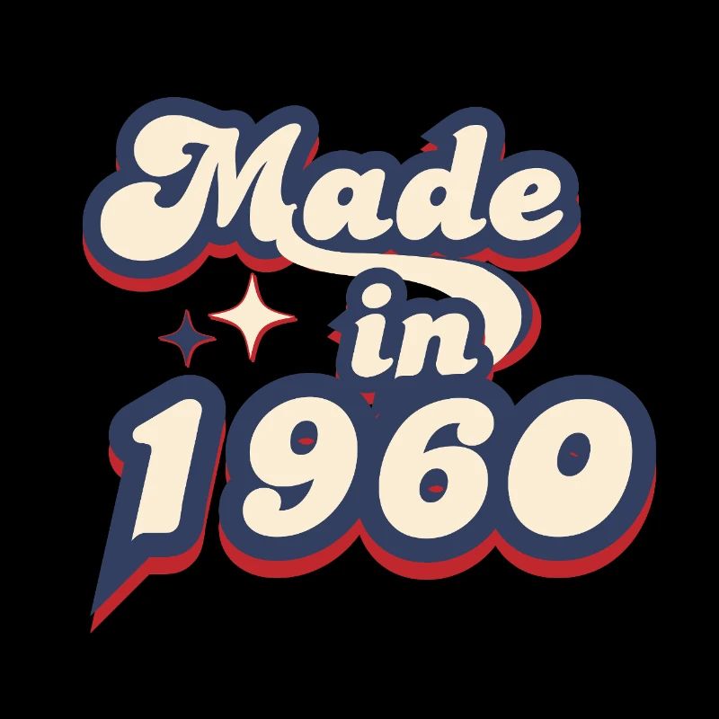 Hergestellt im 1960 Retro
