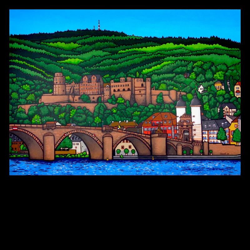Heidelberg Old Bridge and Castle