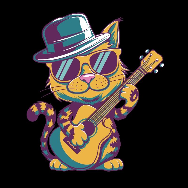 Music Guitar Cat