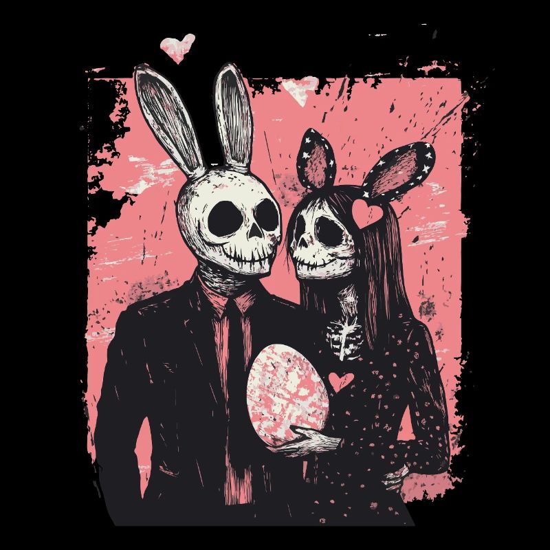 Spooky Easter couple