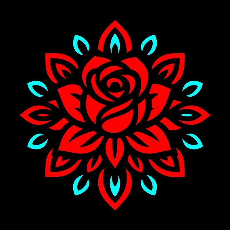 Rose Mandala Flower