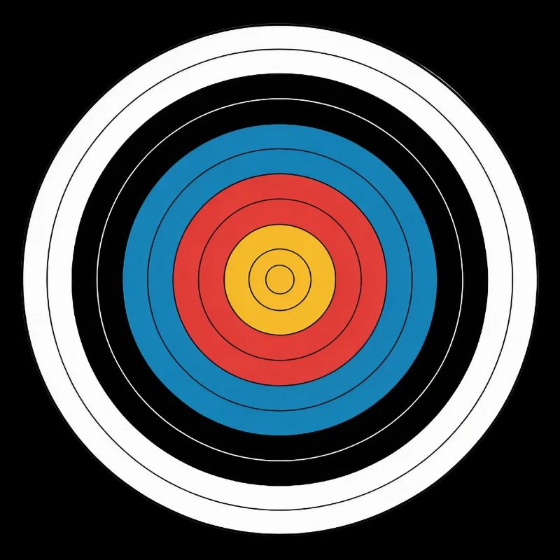 Cible Tir à l’arc Pop Art Graphique
