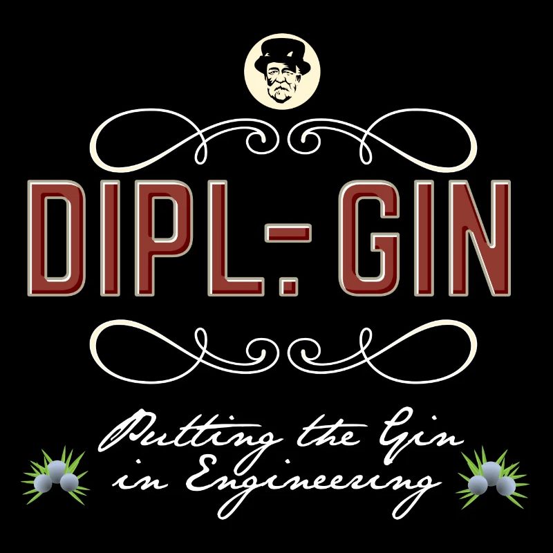 Gin-T-Shirt Dipl.-Gin