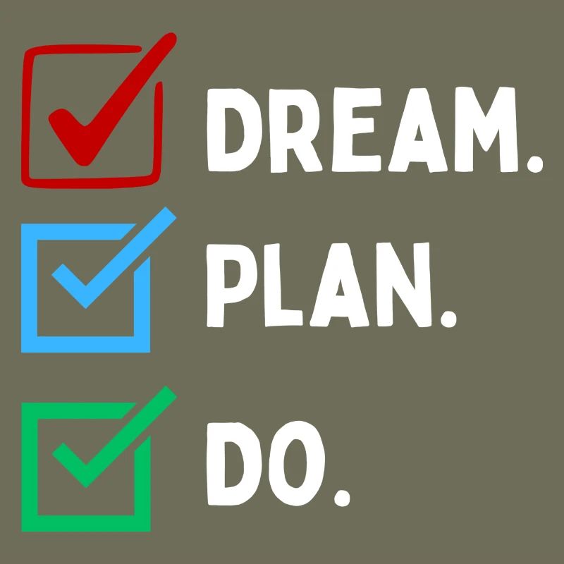 Dream Plan Do Checkliste Design