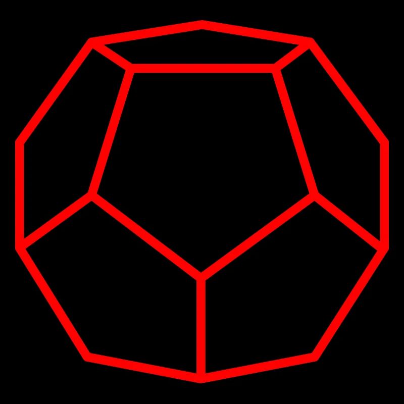 Roter Dodekaeder