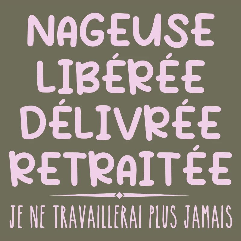 Nageuse célèbre sa retraite avec humour cadeau