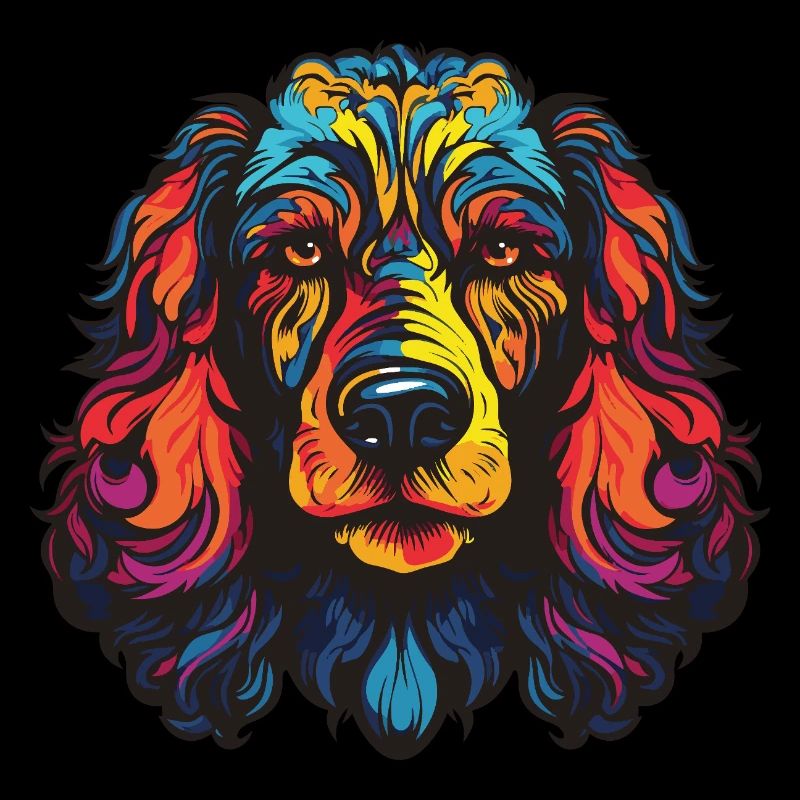 Caniche chien portrait