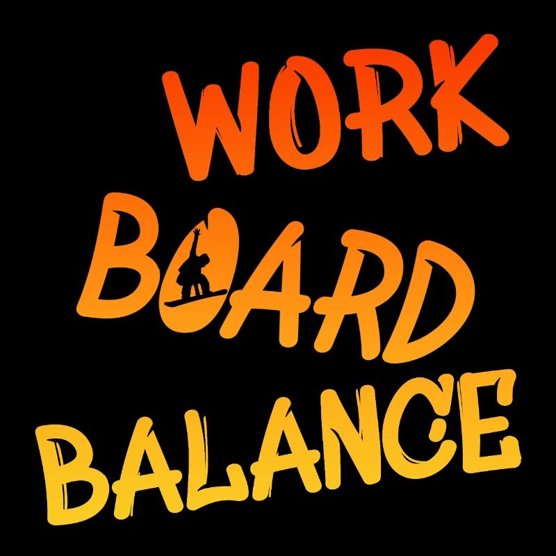 work board balance, snowboarding