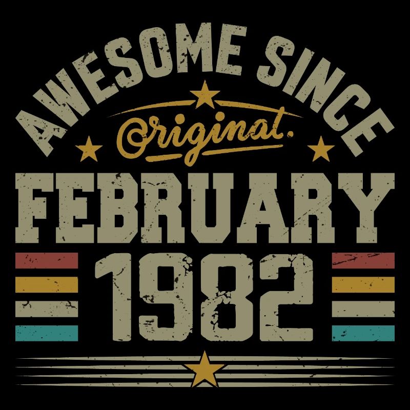 Février 1982 Cadeau 43e Anniversaire, Février 1982