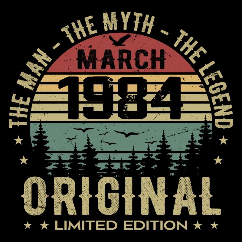 Gift for the 41st Anniversary Original March 1984