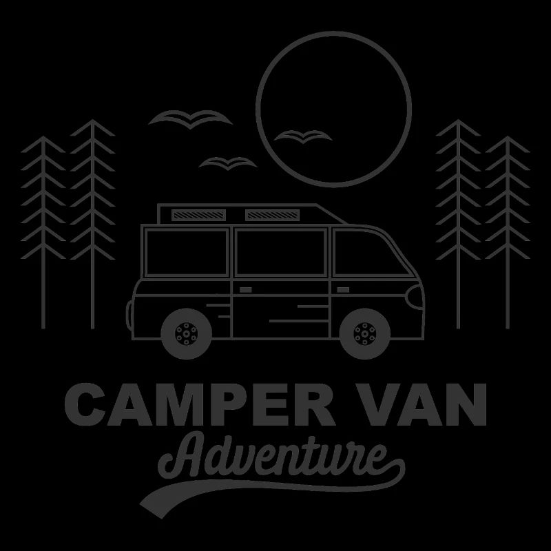 Conception de logo d’aventure en camping-car