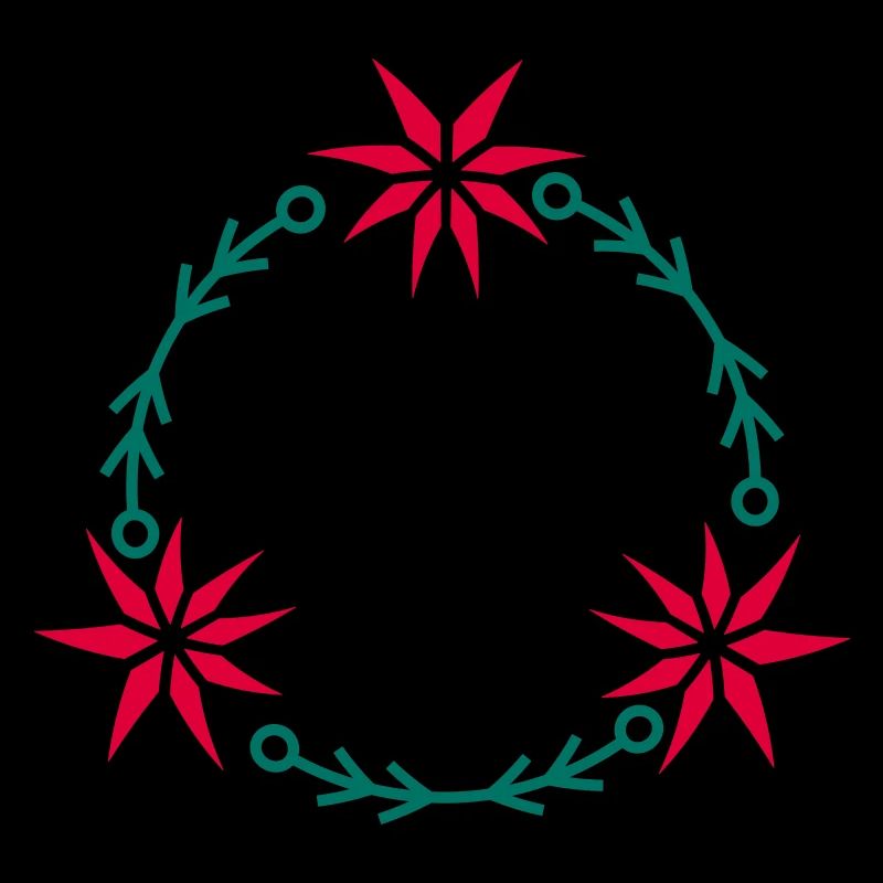 Weihnachtskranz aus Weihnachtsstern