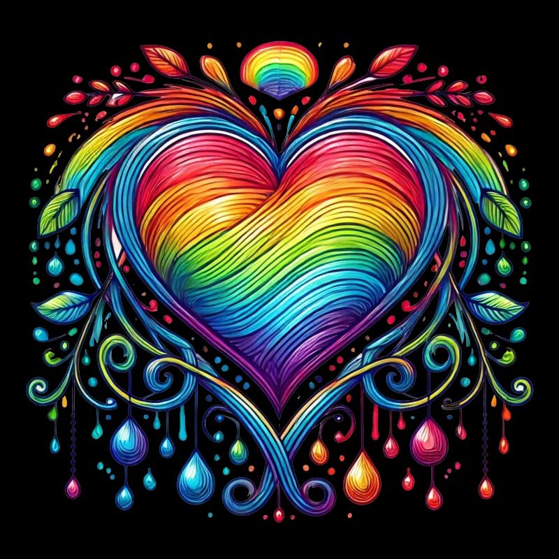 Rainbow Heart