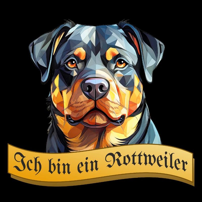 Abstract Rottweiler Lettering