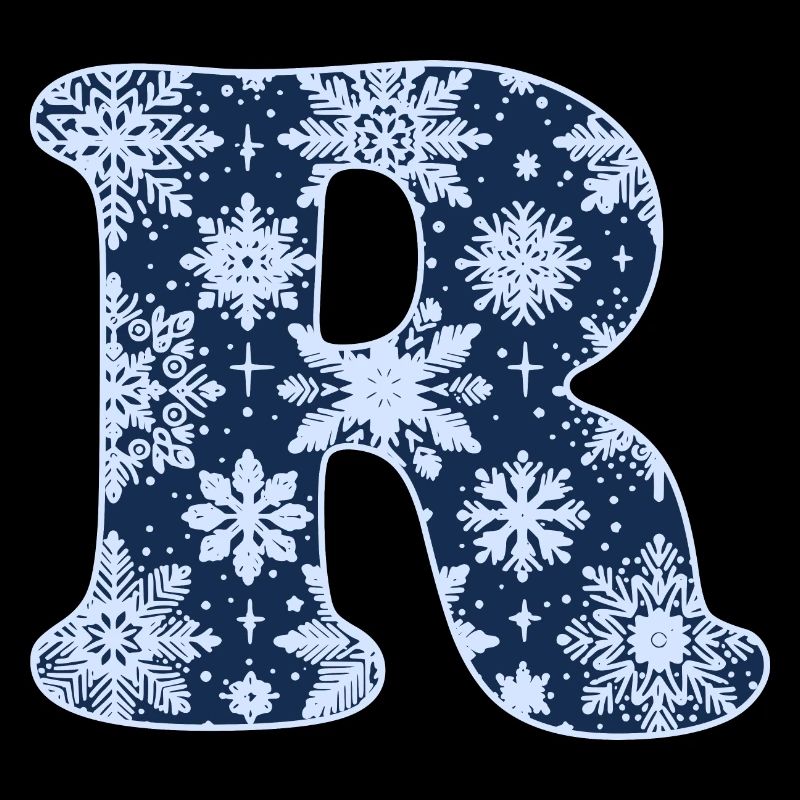 Letter R Snowflakes