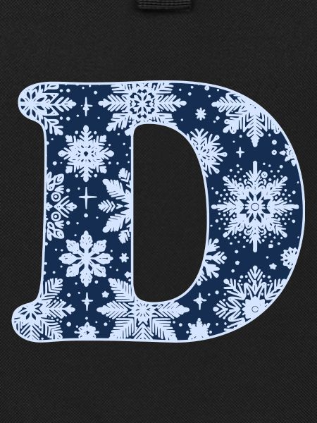 Letter D Snowflakes