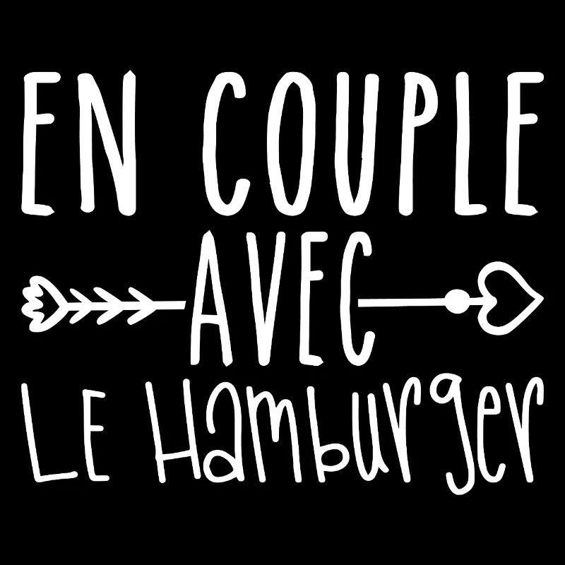 En Couple avec Hamburger, cadeau Fans de Hamburger