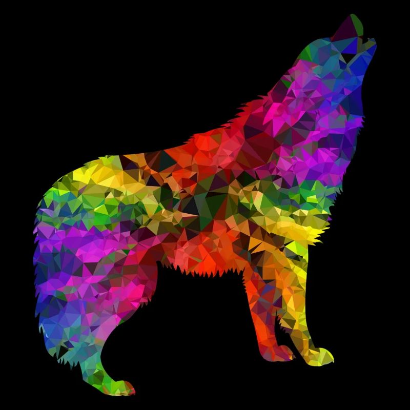 Regenbogen Wolf Edition 2