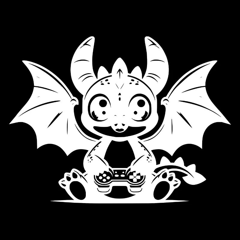 Cute Kids Dragon with Wings and Controller