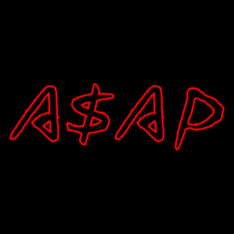 ASAP Neon Sketch Rot