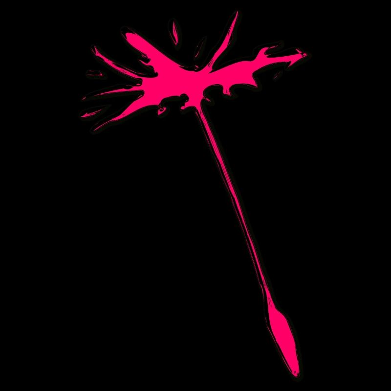 Pink dandelion dandelion seeds abstract