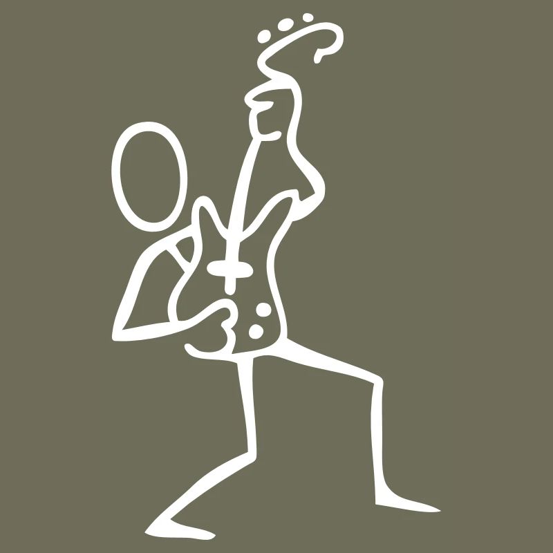 Gitarrist Posing auf der Bühne