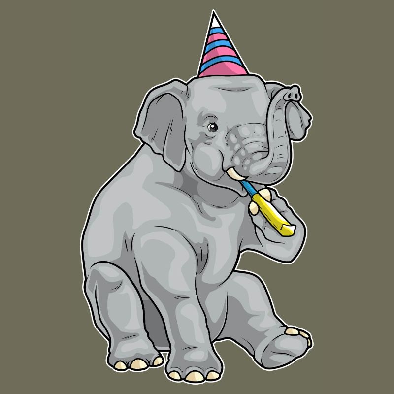 Elephant Birthday Toad