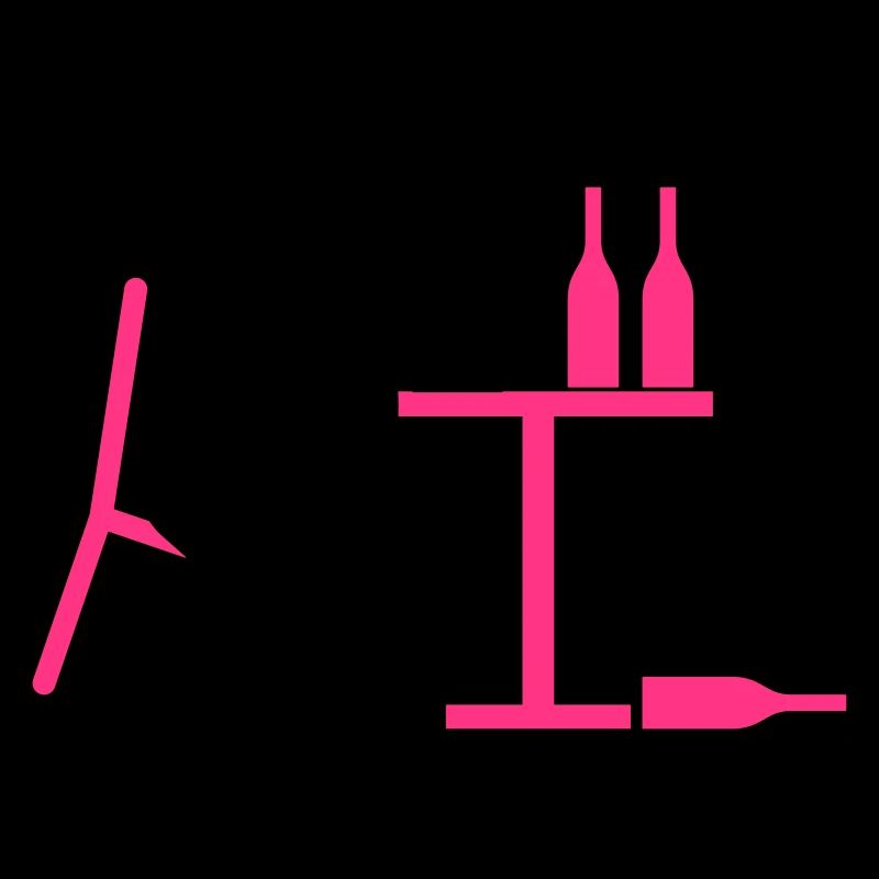 Un alcoolique est ivre sur la table