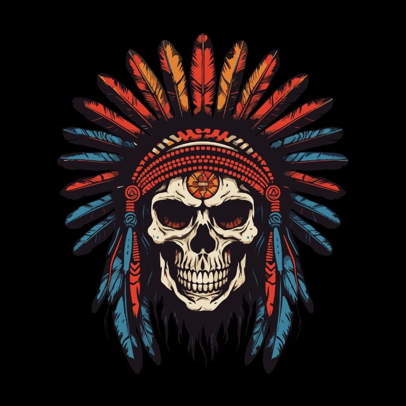 Apache Indian Chief Skull