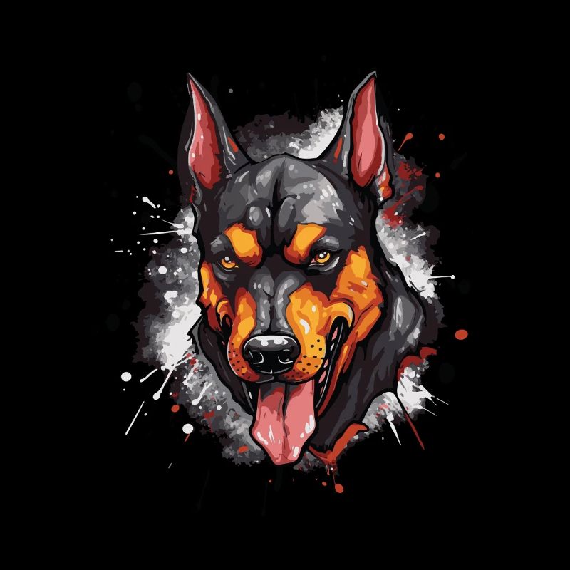 Doberman Head Icon Dog