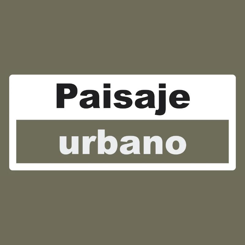 Cityscape Typography Spanish