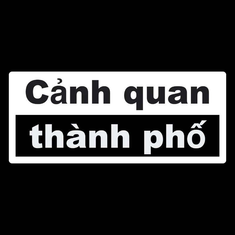 Stadtbild Typografie vietnamesisch