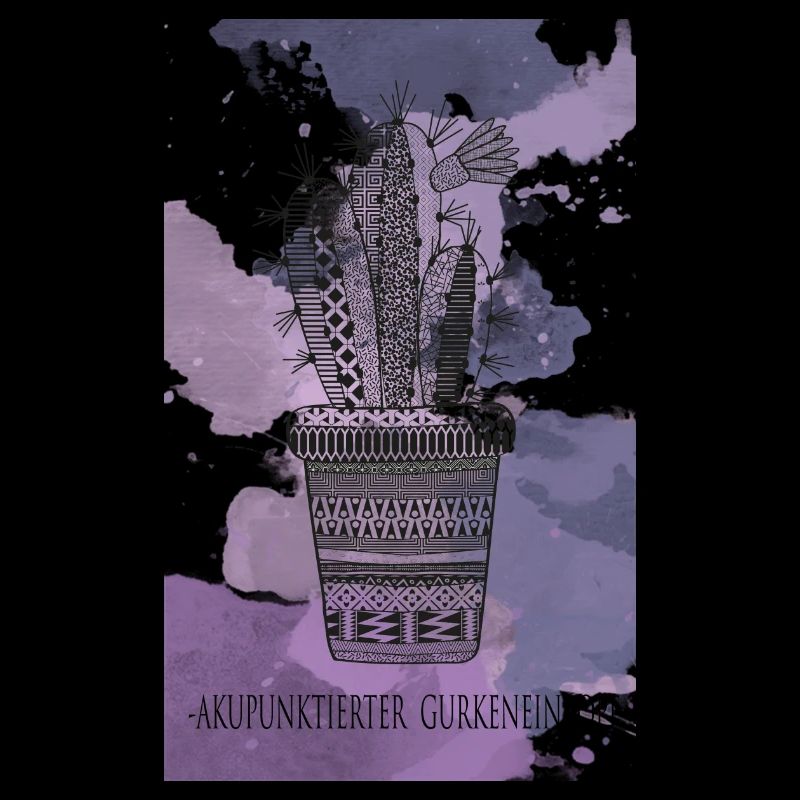 akupunktierte Gurken im Topf