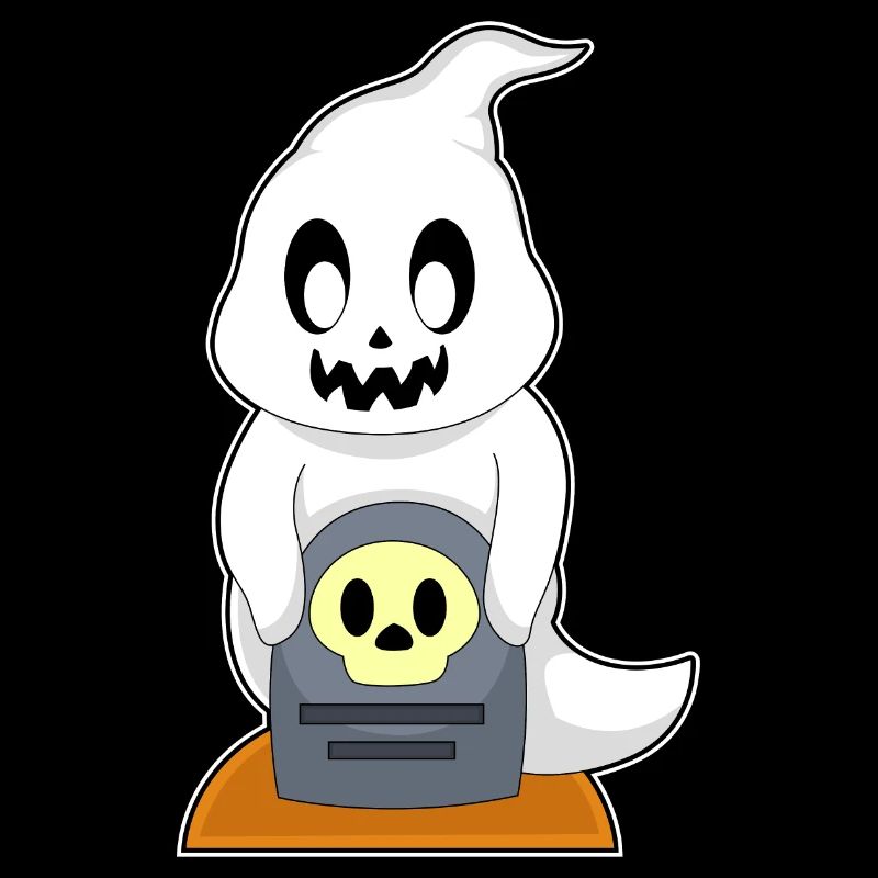 Ghost Halloween Grave